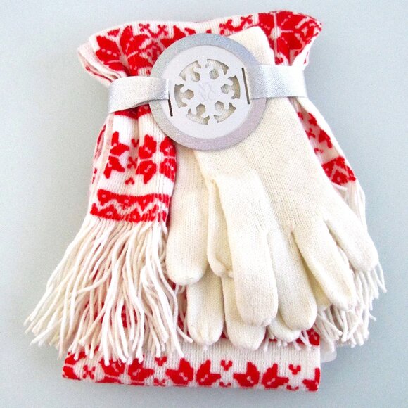 New York & Co. (NWT) Women's Knit Scarf & Glove Set - Picture 1 of 6